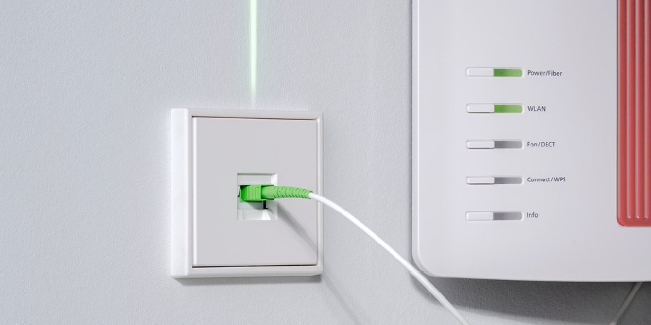 Die neuen Glasfaser-Anschlussdosen bei Etechnik-RH in Saaldorf-Surheim
